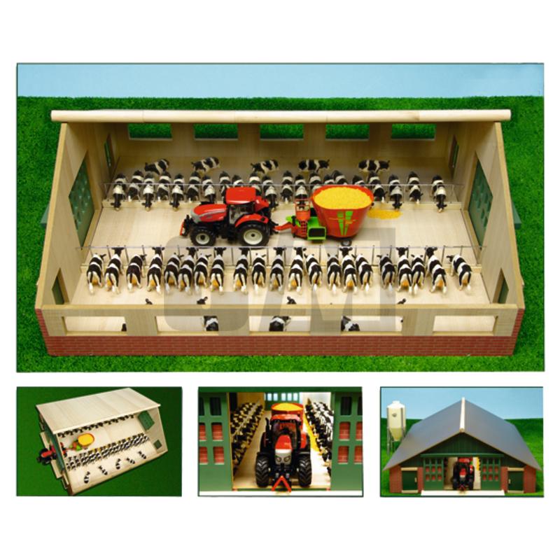 Étable en Bois avec Couloir Central, 1:32 (KG610540) référence fournisseur 600KG610540